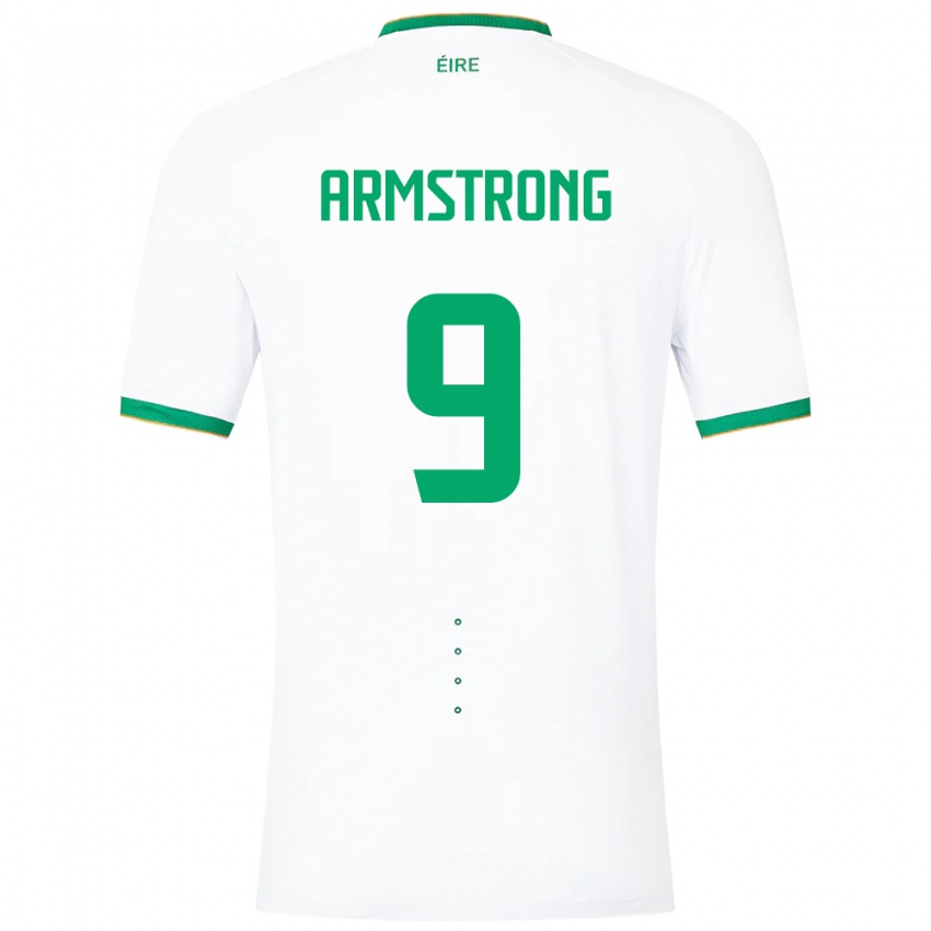 Criança Camisola Irlanda Sinclair Armstrong #9 Branco Alternativa 24-26 Camisa Brasil