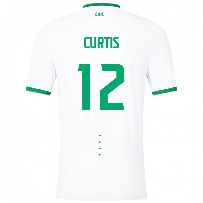 Criança Camisola Irlanda Sam Curtis #12 Branco Alternativa 24-26 Camisa Brasil