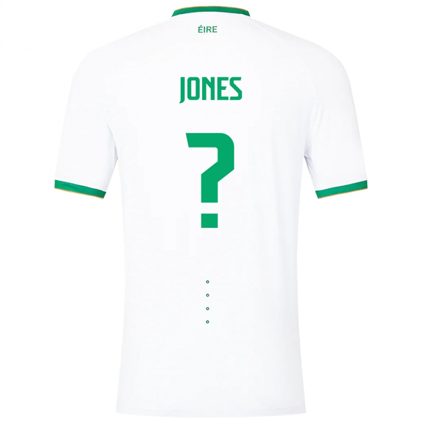 Criança Camisola Irlanda Nico Jones #0 Branco Alternativa 24-26 Camisa Brasil