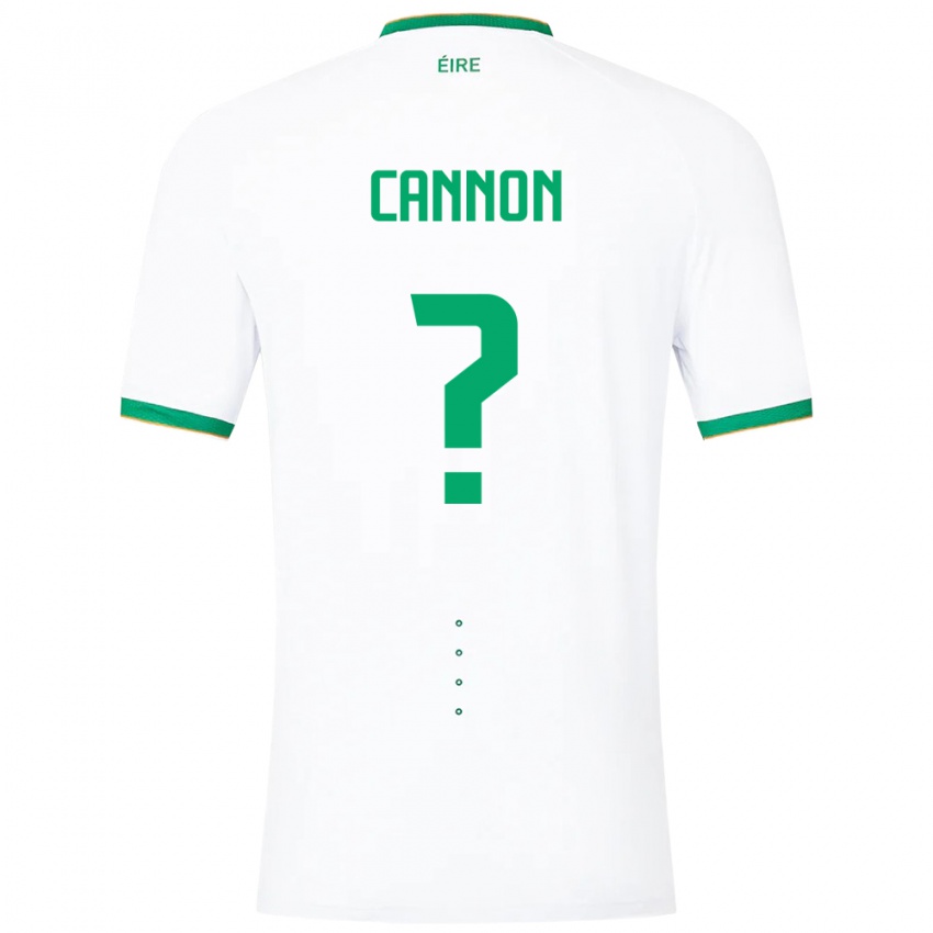 Criança Camisola Irlanda Thomas Cannon #0 Branco Alternativa 24-26 Camisa Brasil