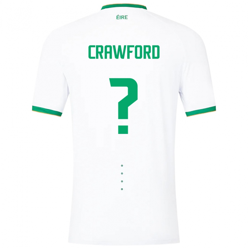 Criança Camisola Irlanda James Crawford #0 Branco Alternativa 24-26 Camisa Brasil