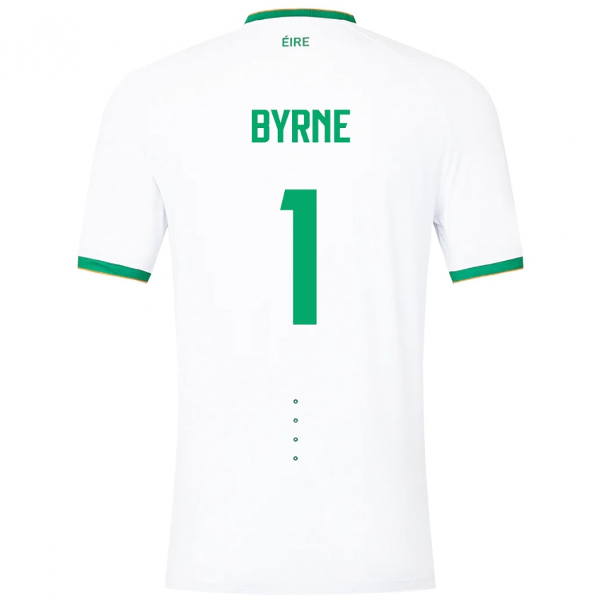 Criança Camisola Irlanda Reece Byrne #1 Branco Alternativa 24-26 Camisa Brasil