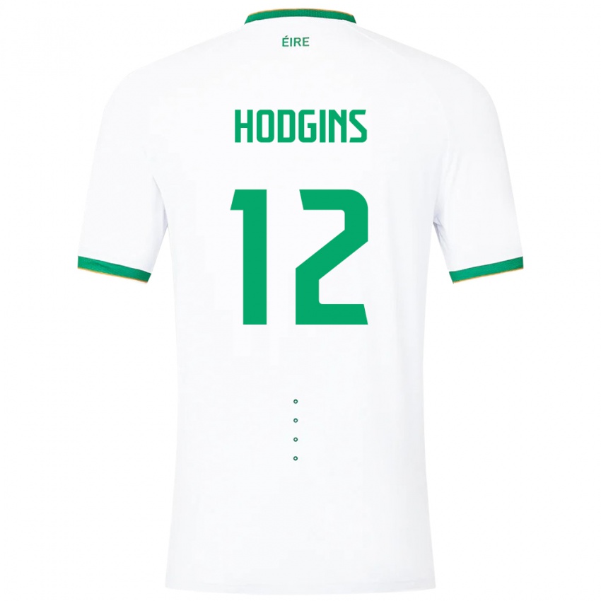 Criança Camisola Irlanda Gavin Hodgins #12 Branco Alternativa 24-26 Camisa Brasil