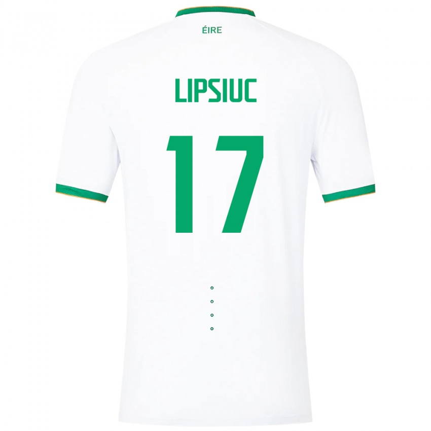 Criança Camisola Irlanda Darius Lipsiuc #17 Branco Alternativa 24-26 Camisa Brasil