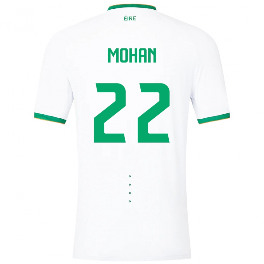 Criança Camisola Irlanda Stephen Mohan #22 Branco Alternativa 24-26 Camisa Brasil