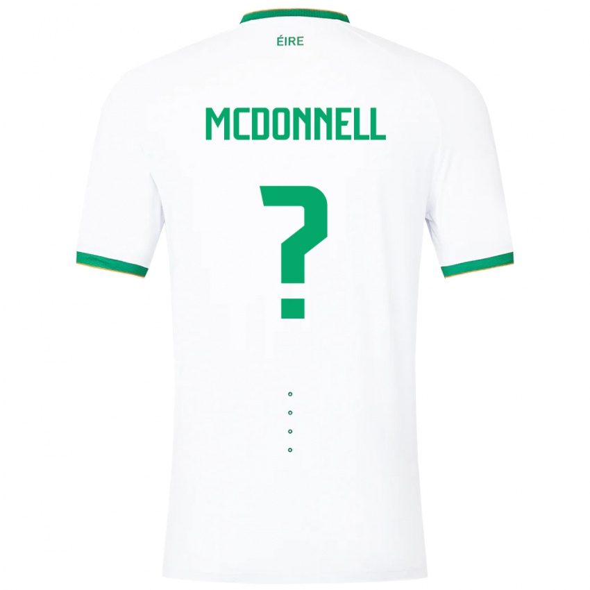 Criança Camisola Irlanda Grady Mcdonnell #0 Branco Alternativa 24-26 Camisa Brasil