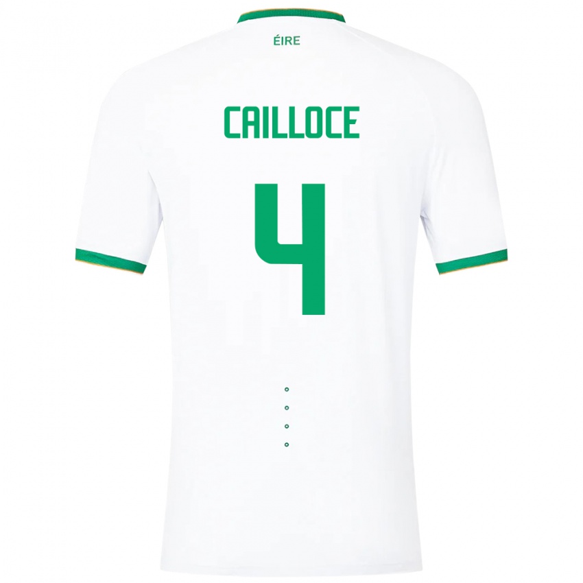 Criança Camisola Irlanda Luca Cailloce #4 Branco Alternativa 24-26 Camisa Brasil