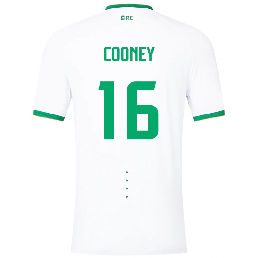 Criança Camisola Irlanda Oisin Cooney #16 Branco Alternativa 24-26 Camisa Brasil