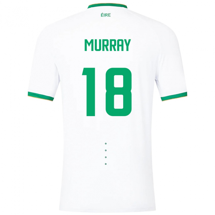 Criança Camisola Irlanda Matthew Murray #18 Branco Alternativa 24-26 Camisa Brasil