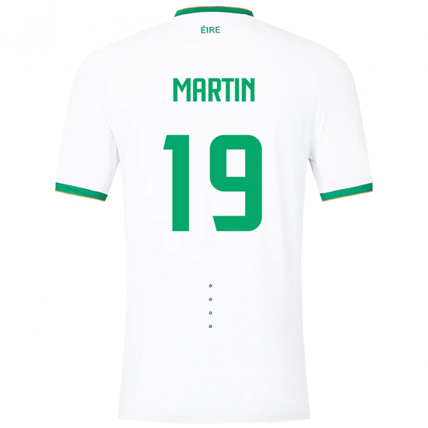 Criança Camisola Irlanda William Martin #19 Branco Alternativa 24-26 Camisa Brasil