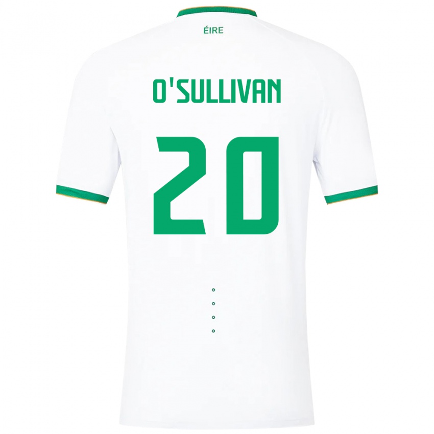 Criança Camisola Irlanda Cathal O'sullivan #20 Branco Alternativa 24-26 Camisa Brasil