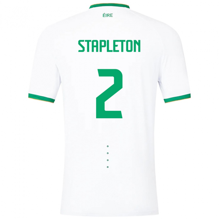 Criança Camisola Irlanda Jessie Stapleton #2 Branco Alternativa 24-26 Camisa Brasil