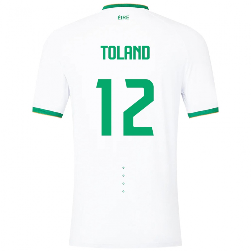 Criança Camisola Irlanda Tyler Toland #12 Branco Alternativa 24-26 Camisa Brasil