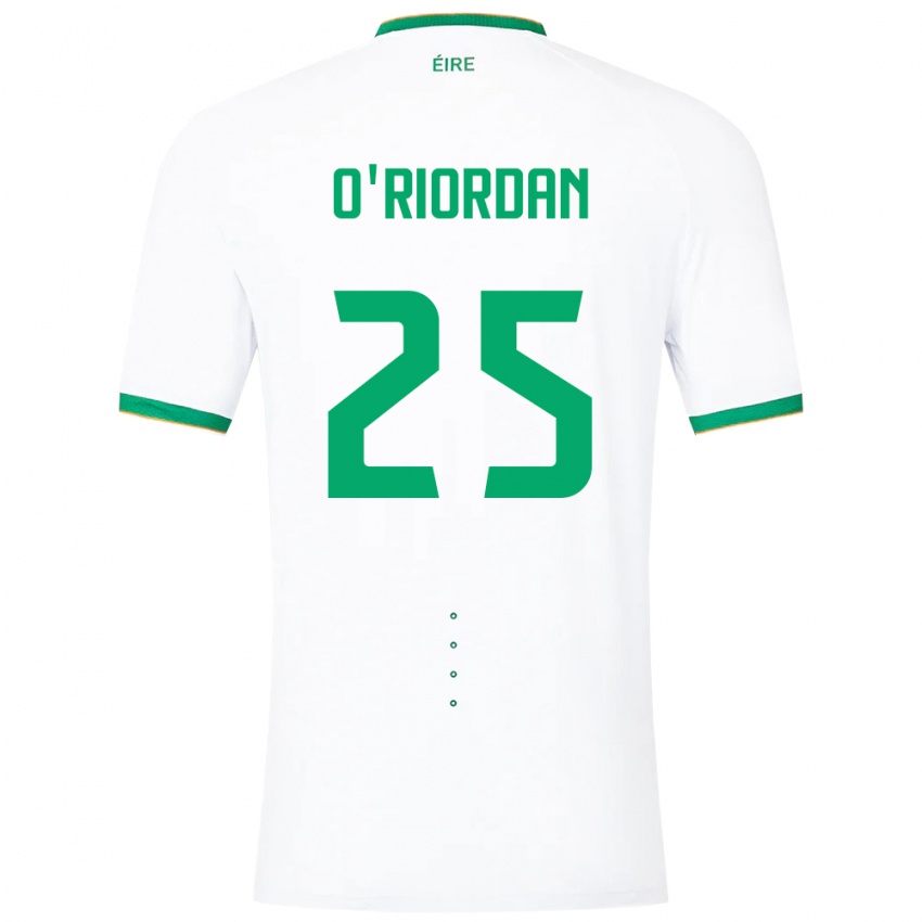 Criança Camisola Irlanda Claire O'riordan #25 Branco Alternativa 24-26 Camisa Brasil