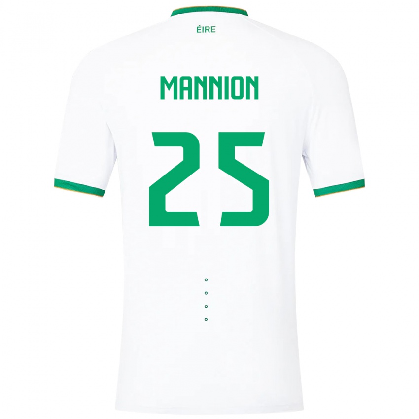 Criança Camisola Irlanda Aoife Mannion #25 Branco Alternativa 24-26 Camisa Brasil