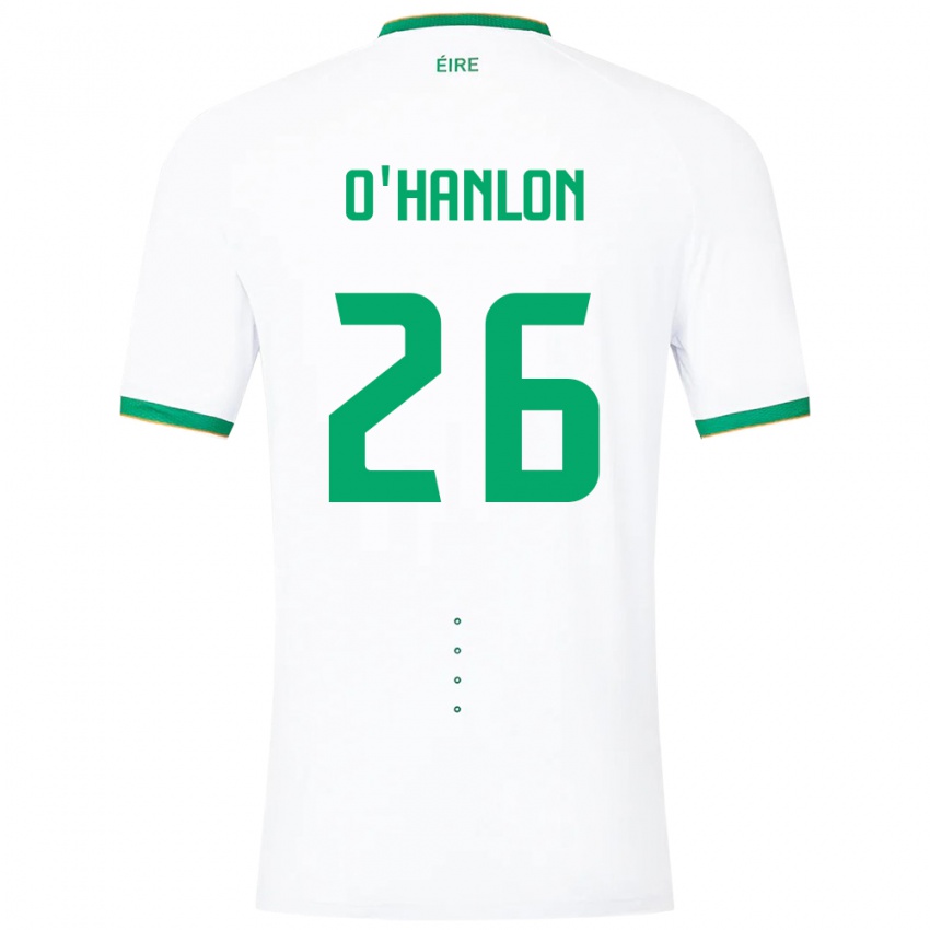 Criança Camisola Irlanda Tara O'hanlon #26 Branco Alternativa 24-26 Camisa Brasil