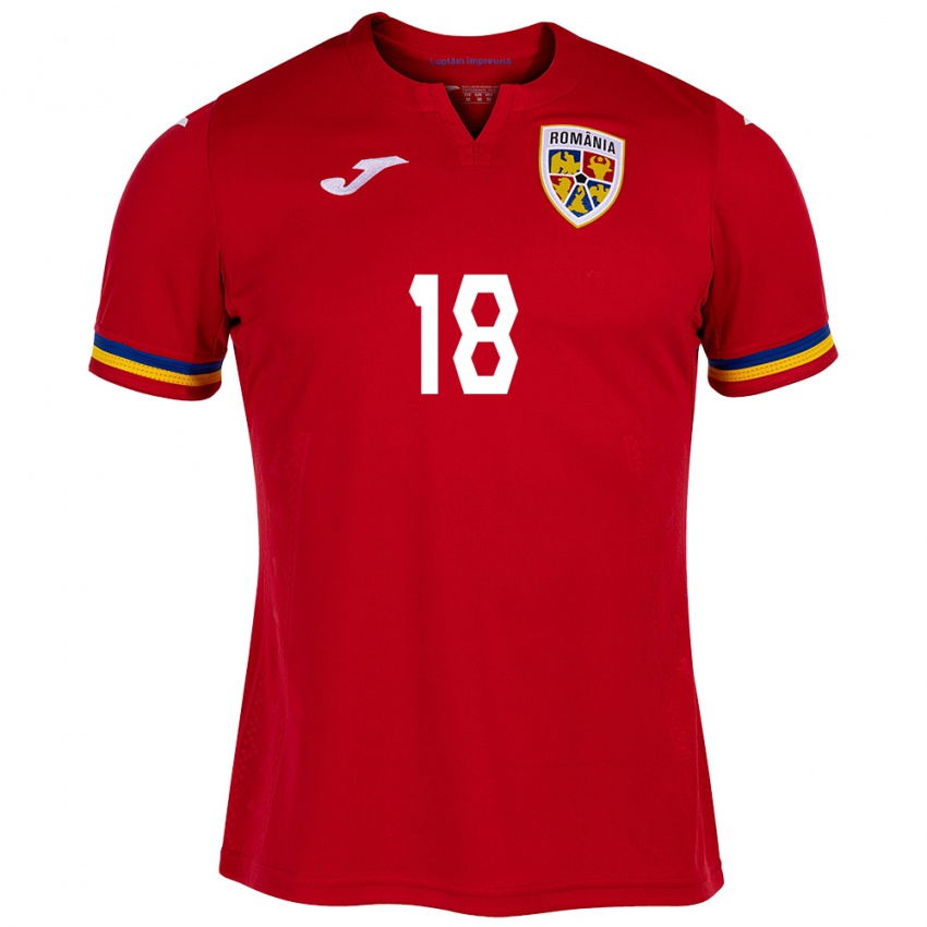 Criança Camisola Romênia Răzvan Marin #18 Vermelho Alternativa 24-26 Camisa Brasil