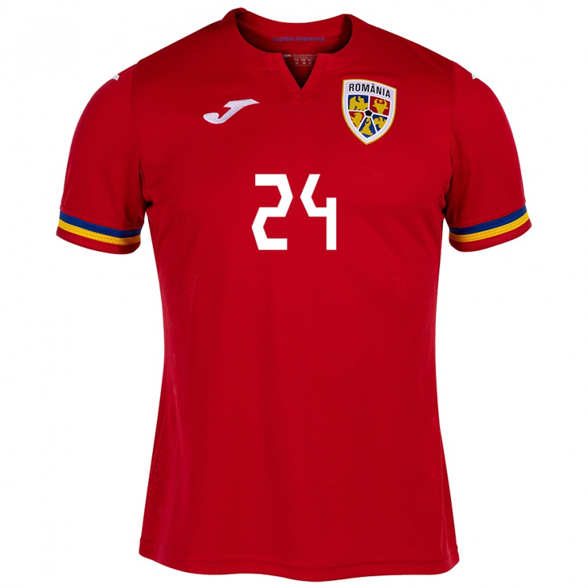 Criança Camisola Romênia Mădălina Tătar #24 Vermelho Alternativa 24-26 Camisa Brasil