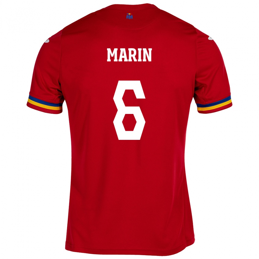 Criança Camisola Romênia Marius Marin #6 Vermelho Alternativa 24-26 Camisa Brasil