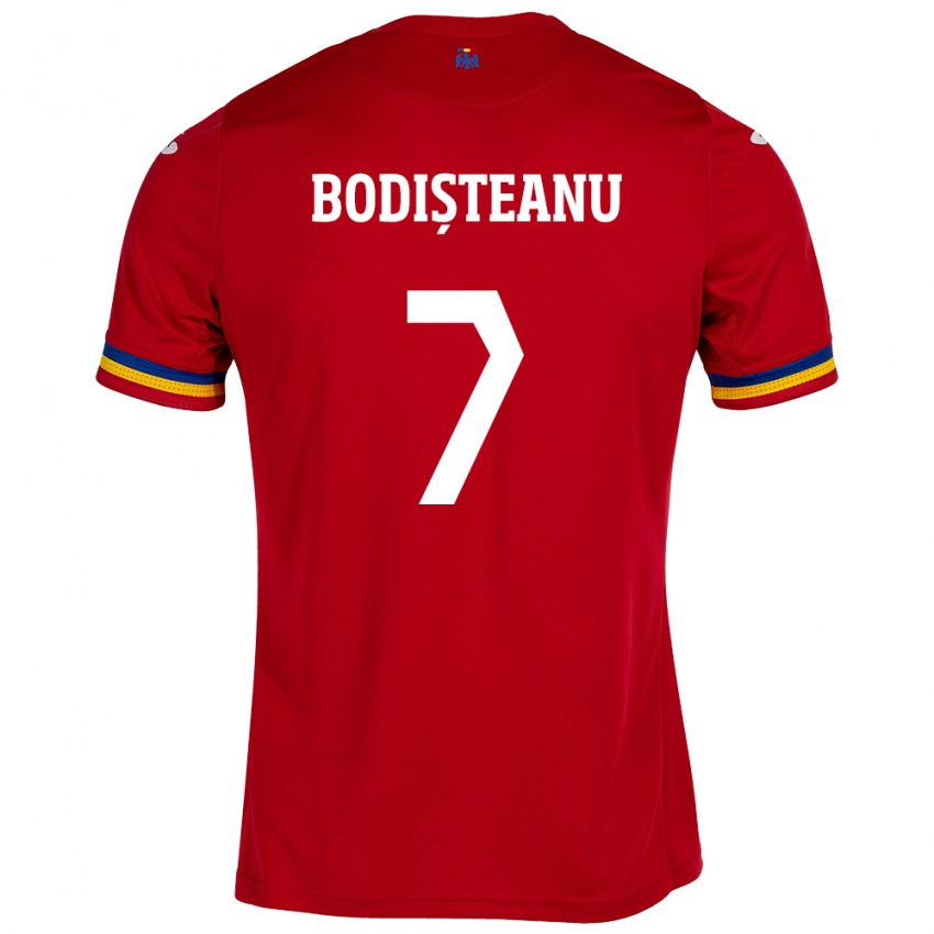 Criança Camisola Romênia Ștefan Bodișteanu #7 Vermelho Alternativa 24-26 Camisa Brasil