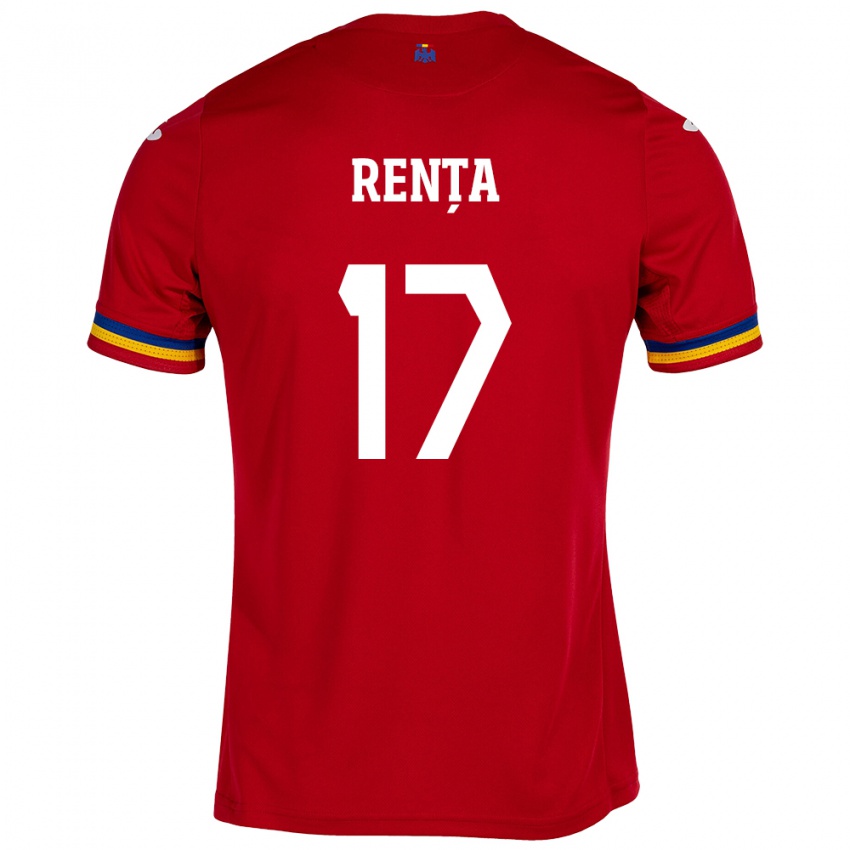 Criança Camisola Romênia Denis Rența #17 Vermelho Alternativa 24-26 Camisa Brasil