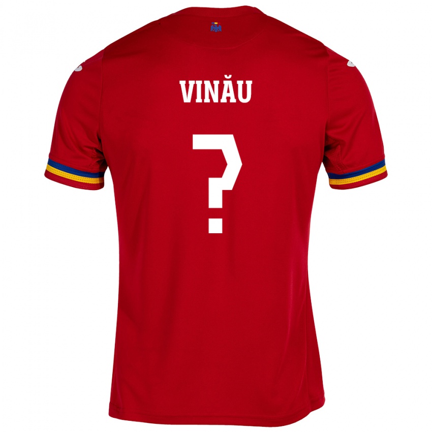 Criança Camisola Romênia Eric Vînău #0 Vermelho Alternativa 24-26 Camisa Brasil