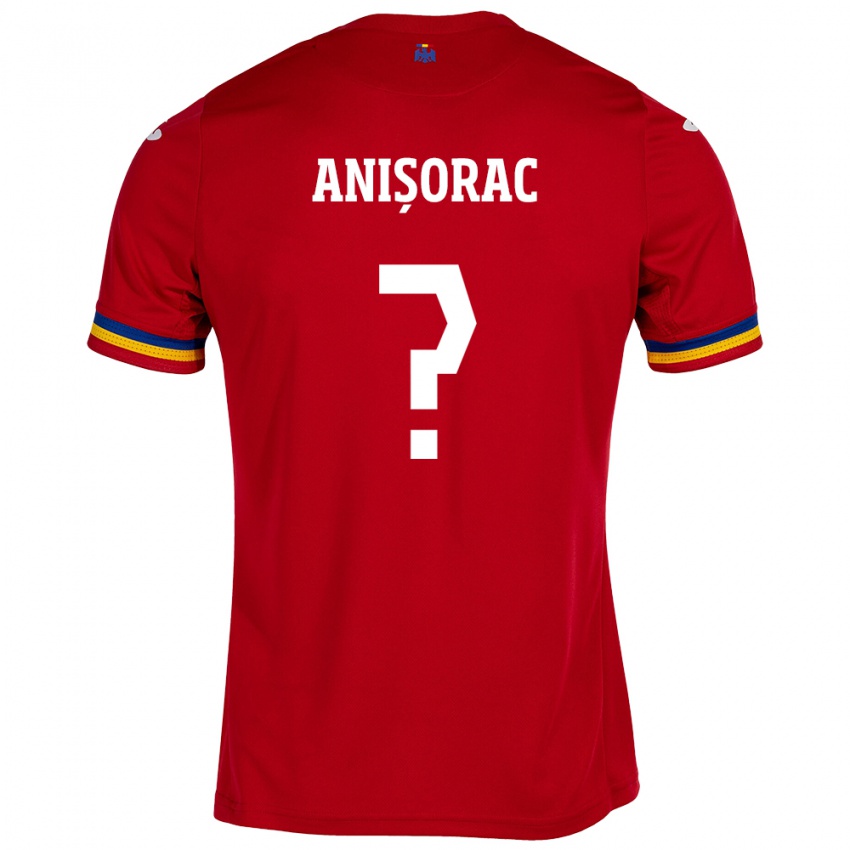 Criança Camisola Romênia Ionuț Anișorac #0 Vermelho Alternativa 24-26 Camisa Brasil