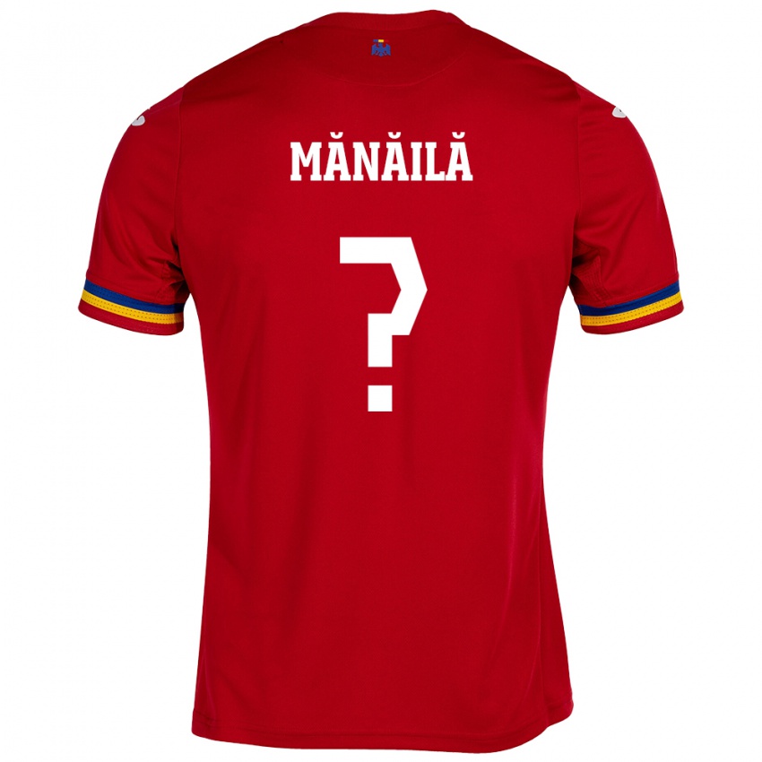 Criança Camisola Romênia Erik Mănăilă #0 Vermelho Alternativa 24-26 Camisa Brasil