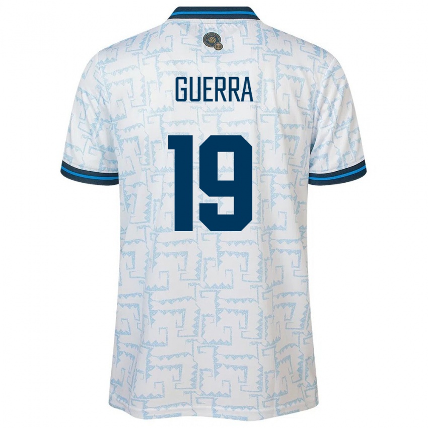 Criança Camisola El Salvador Steven Guerra #19 Branco Alternativa 24-26 Camisa Brasil