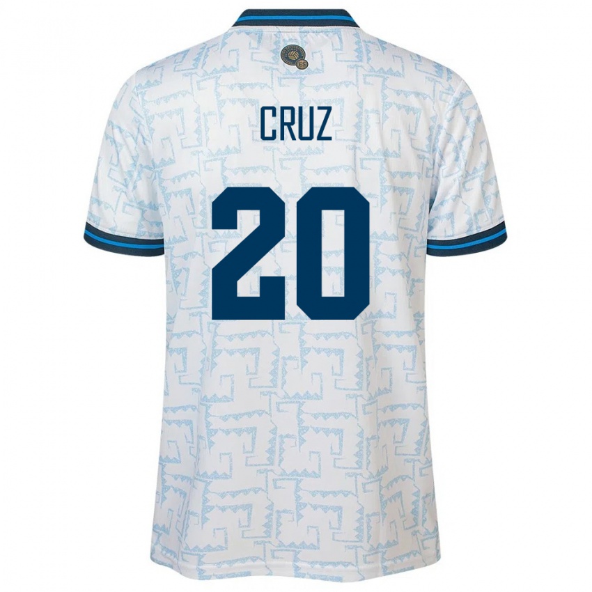 Criança Camisola El Salvador Jorge Cruz #20 Branco Alternativa 24-26 Camisa Brasil