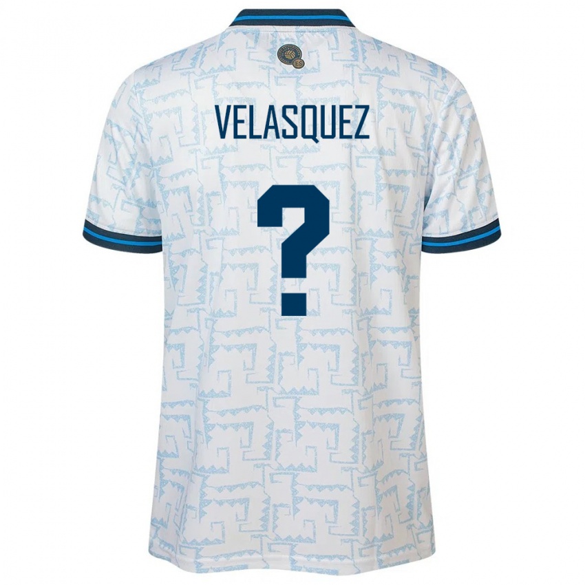 Criança Camisola El Salvador Jorge Velasquez #0 Branco Alternativa 24-26 Camisa Brasil