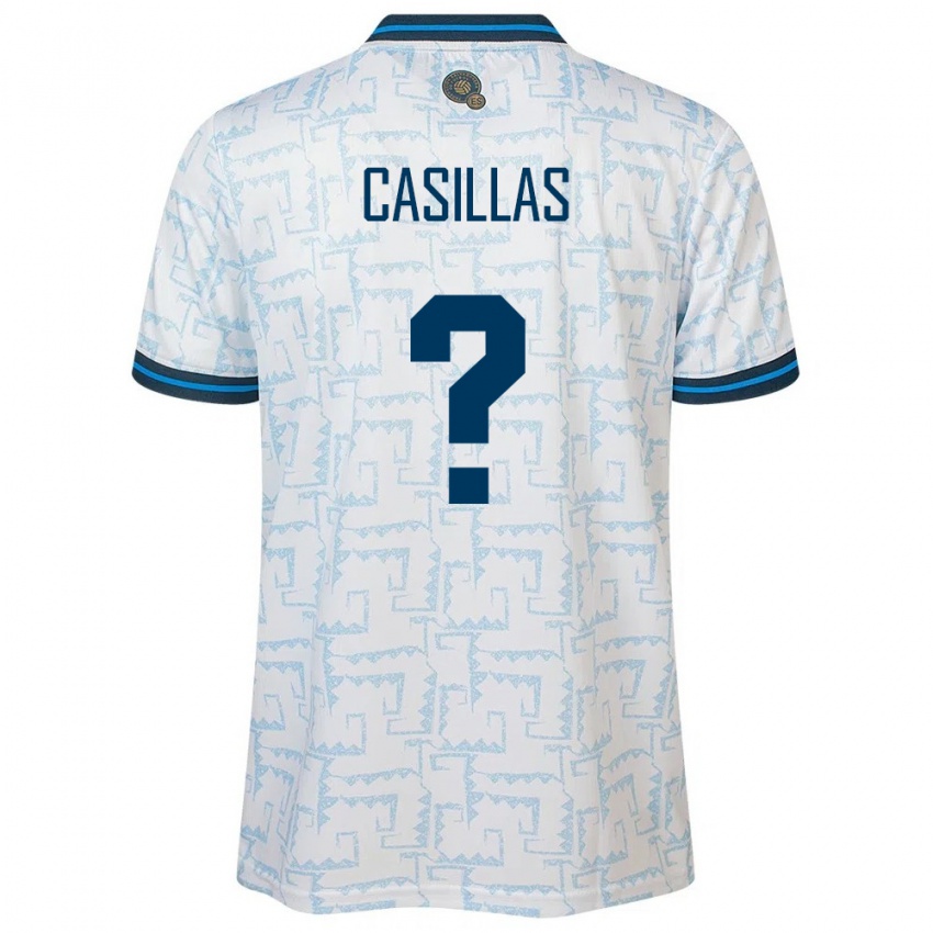 Criança Camisola El Salvador Marcos Casillas #0 Branco Alternativa 24-26 Camisa Brasil