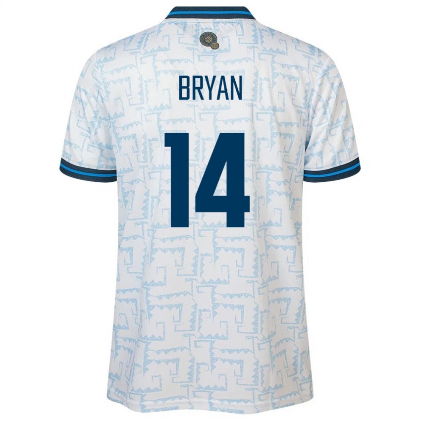 Criança Camisola El Salvador Bryan Vásquez #14 Branco Alternativa 24-26 Camisa Brasil