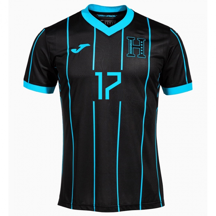 Criança Camisola Honduras Saúl Estrada #17 Preto Alternativa 24-26 Camisa Brasil