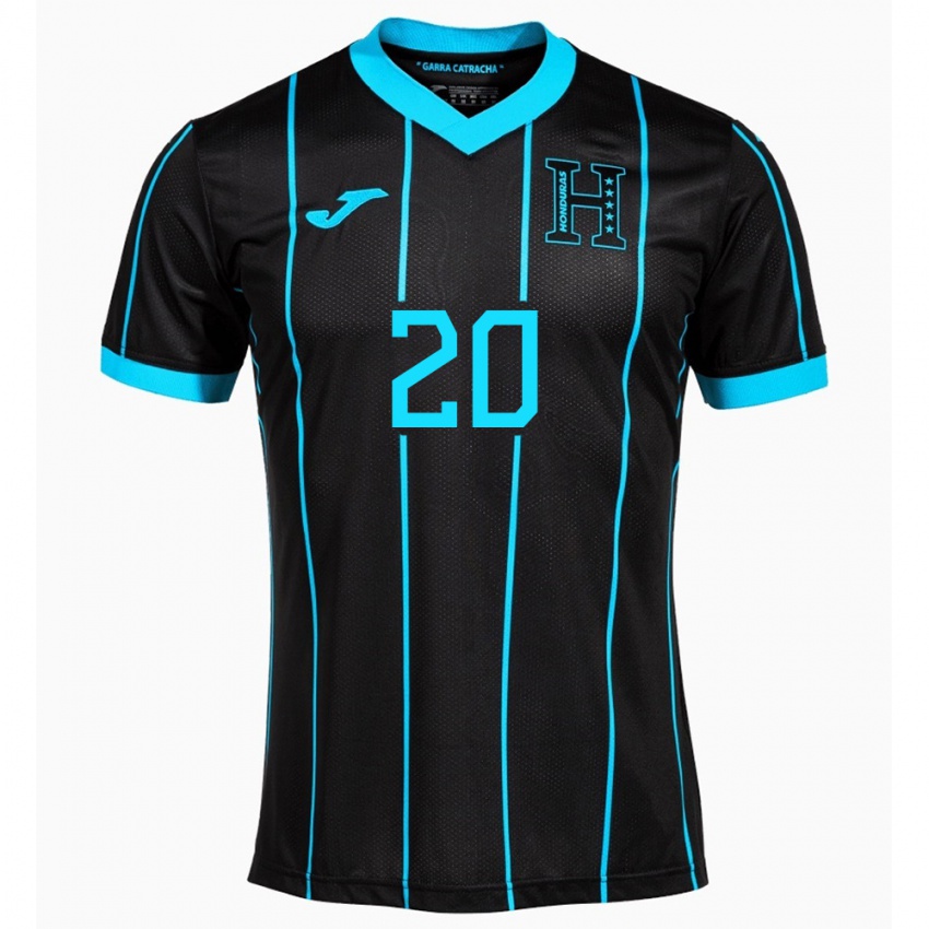 Criança Camisola Honduras Alessandro Maldonado #20 Preto Alternativa 24-26 Camisa Brasil