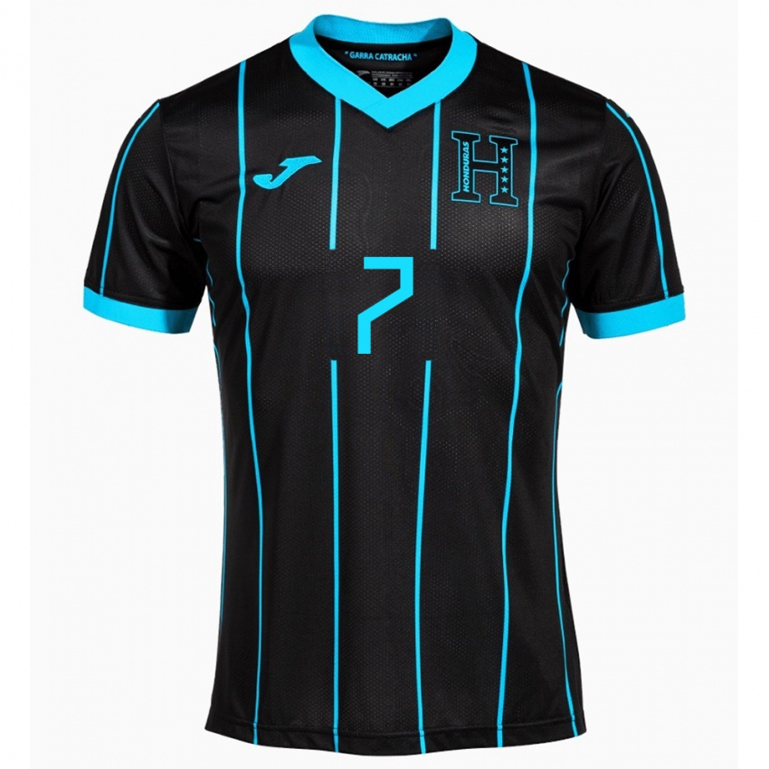 Criança Camisola Honduras José Pinto #7 Preto Alternativa 24-26 Camisa Brasil