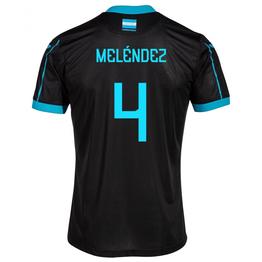 Criança Camisola Honduras Carlos Meléndez #4 Preto Alternativa 24-26 Camisa Brasil