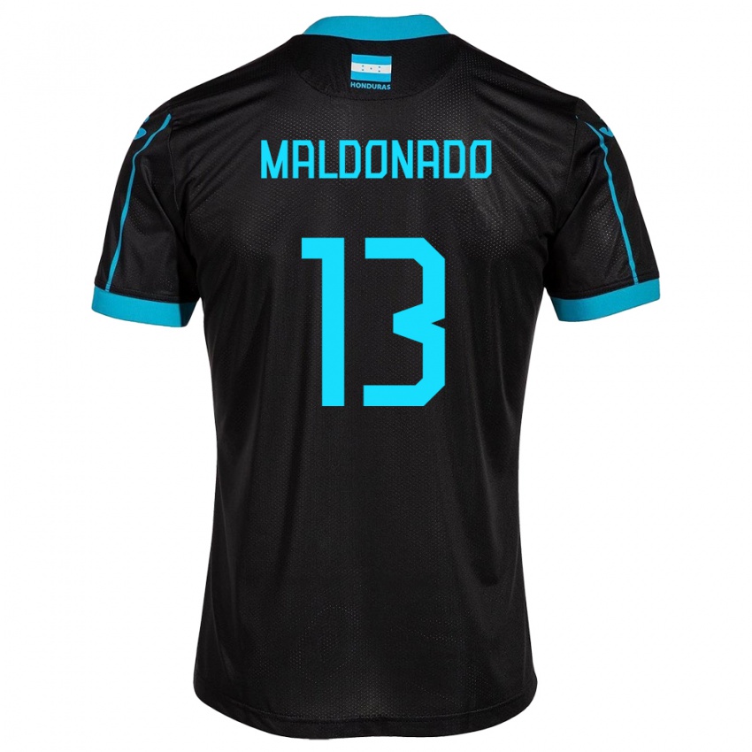 Criança Camisola Honduras Edwin Maldonado #13 Preto Alternativa 24-26 Camisa Brasil