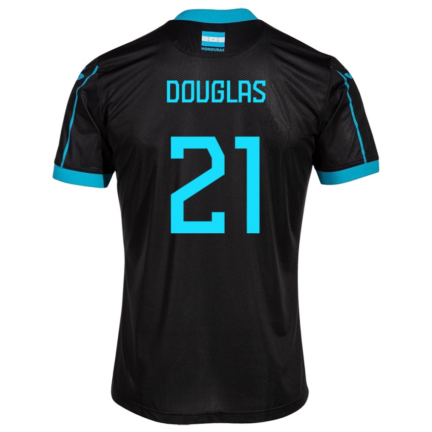 Criança Camisola Honduras Douglas Martínez #21 Preto Alternativa 24-26 Camisa Brasil