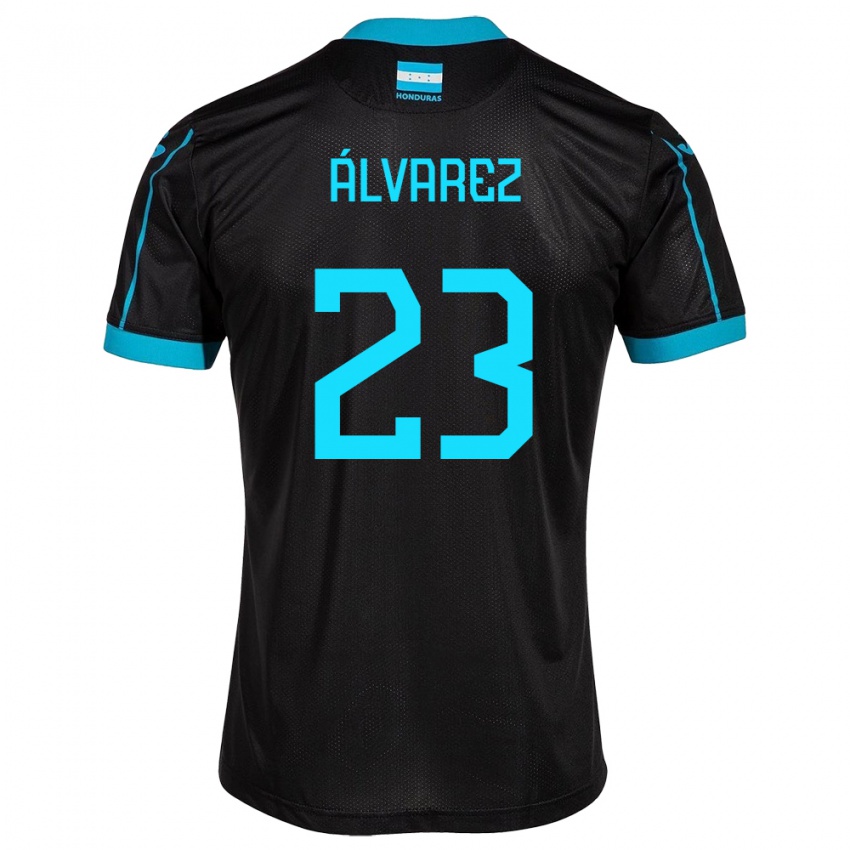 Criança Camisola Honduras Jorge Álvarez #23 Preto Alternativa 24-26 Camisa Brasil