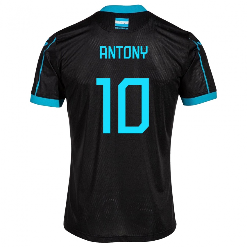 Criança Camisola Honduras Antony García #10 Preto Alternativa 24-26 Camisa Brasil