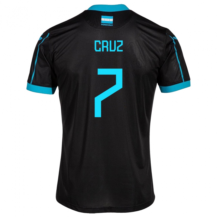 Criança Camisola Honduras Nixon Cruz #7 Preto Alternativa 24-26 Camisa Brasil