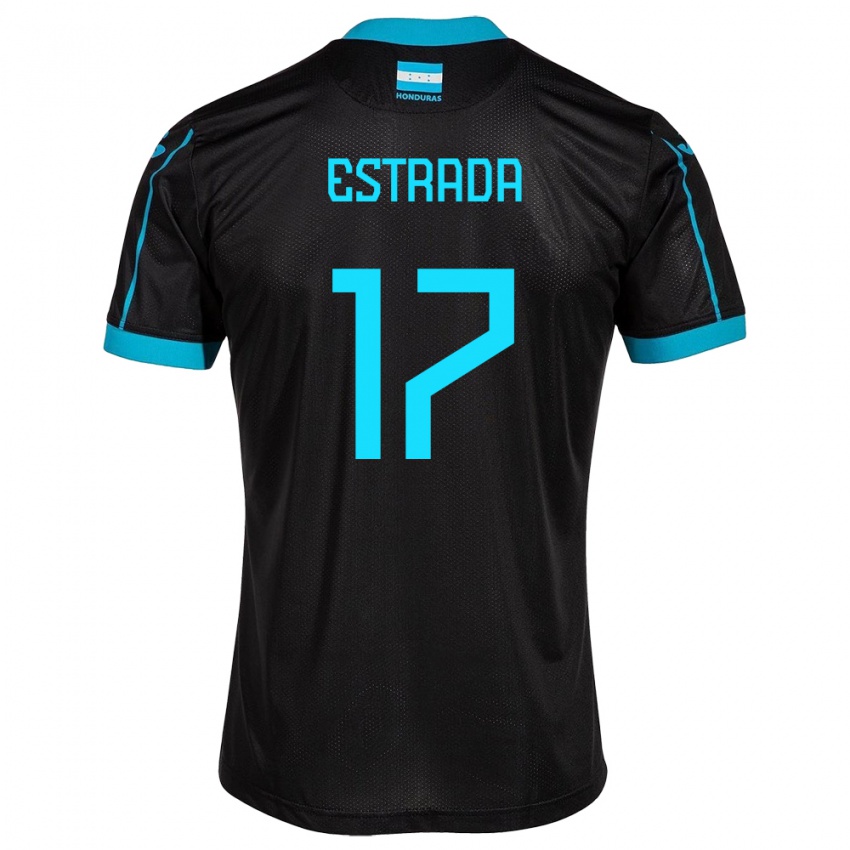 Criança Camisola Honduras Saúl Estrada #17 Preto Alternativa 24-26 Camisa Brasil