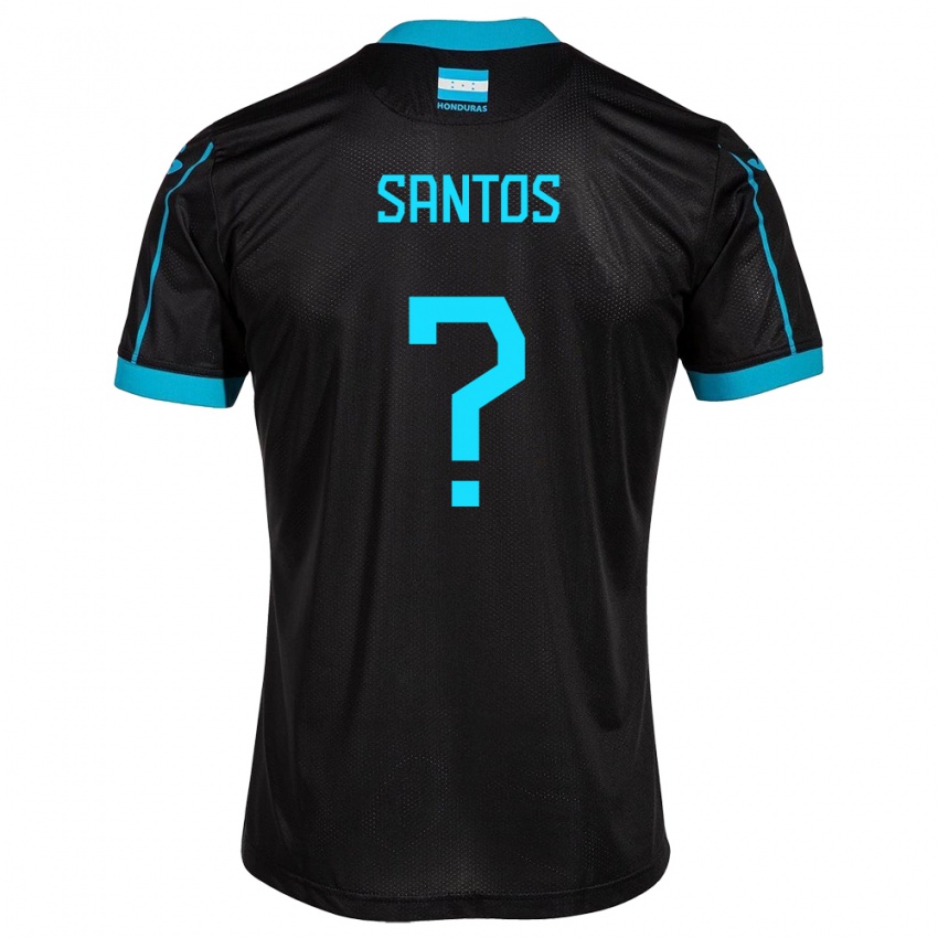 Criança Camisola Honduras Denessis Santos #0 Preto Alternativa 24-26 Camisa Brasil