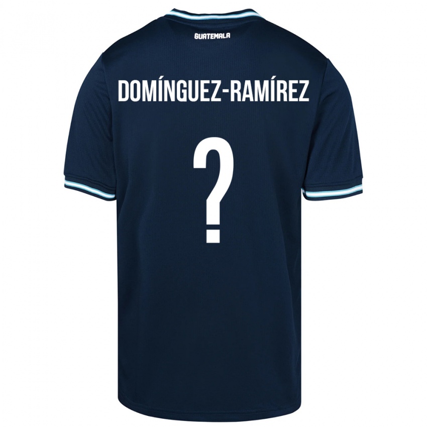 Criança Camisola Guatemala Marco Domínguez-Ramírez #0 Azul Alternativa 24-26 Camisa Brasil