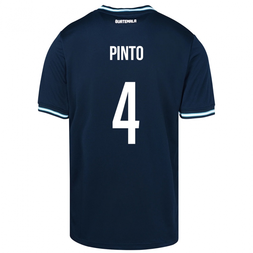 Criança Camisola Guatemala José Carlos Pinto #4 Azul Alternativa 24-26 Camisa Brasil