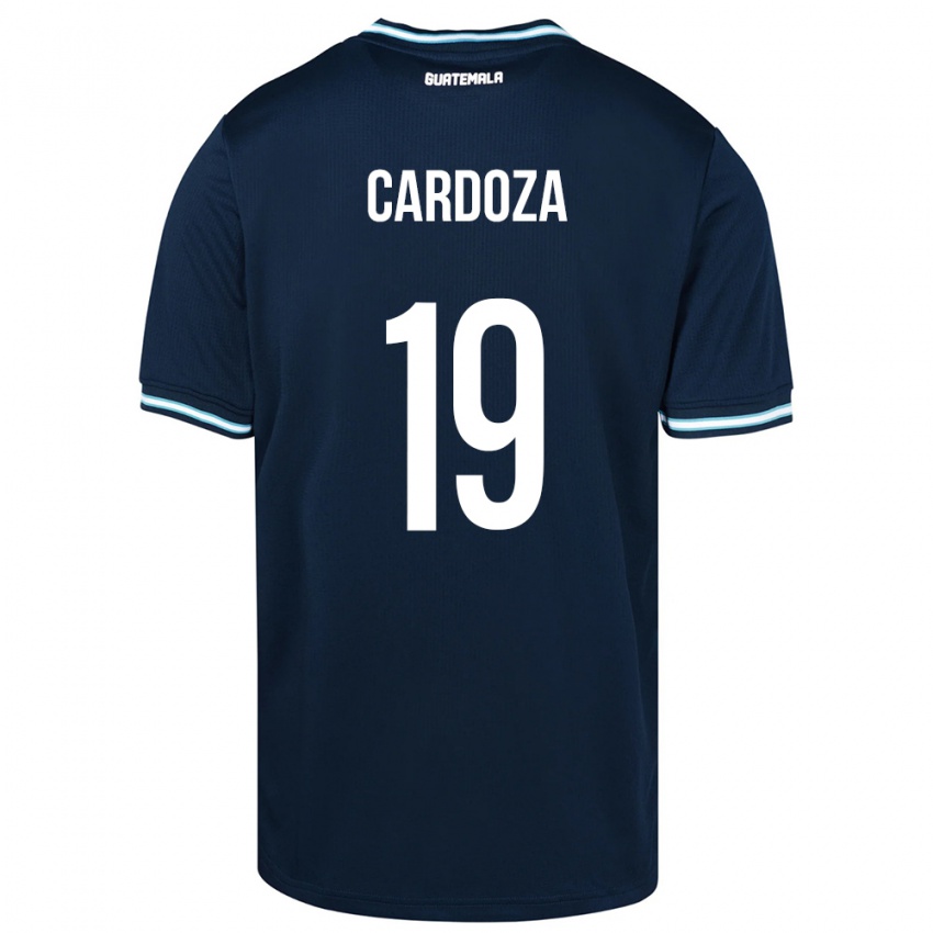 Criança Camisola Guatemala Elmer Cardoza #19 Azul Alternativa 24-26 Camisa Brasil