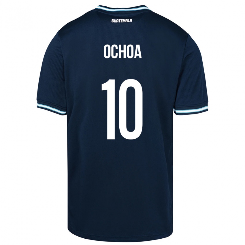 Criança Camisola Guatemala José Ochoa #10 Azul Alternativa 24-26 Camisa Brasil