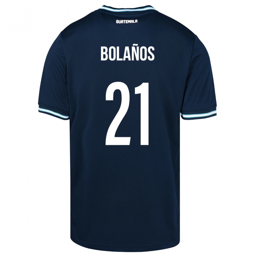 Criança Camisola Guatemala Diego Bolaños #21 Azul Alternativa 24-26 Camisa Brasil