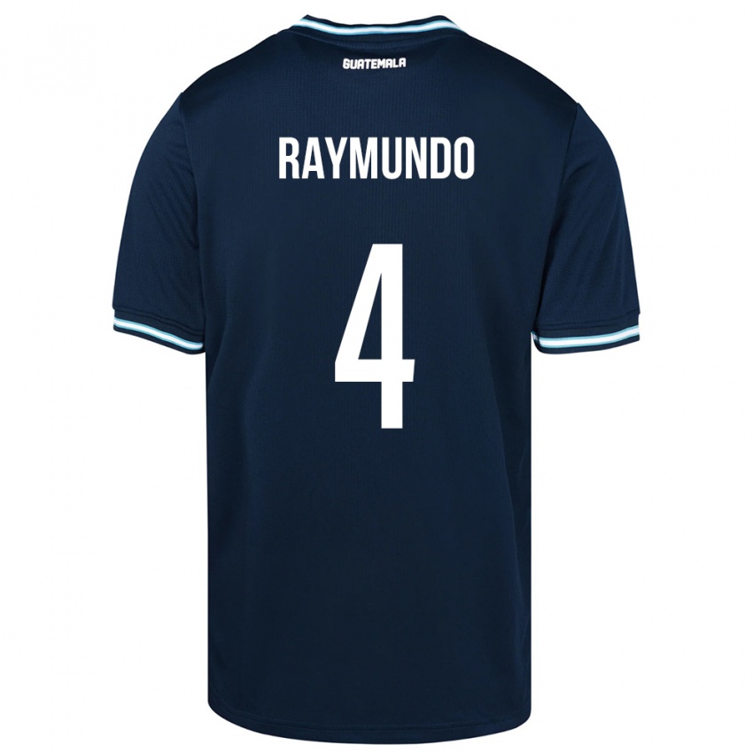Criança Camisola Guatemala Cristopher Raymundo #4 Azul Alternativa 24-26 Camisa Brasil